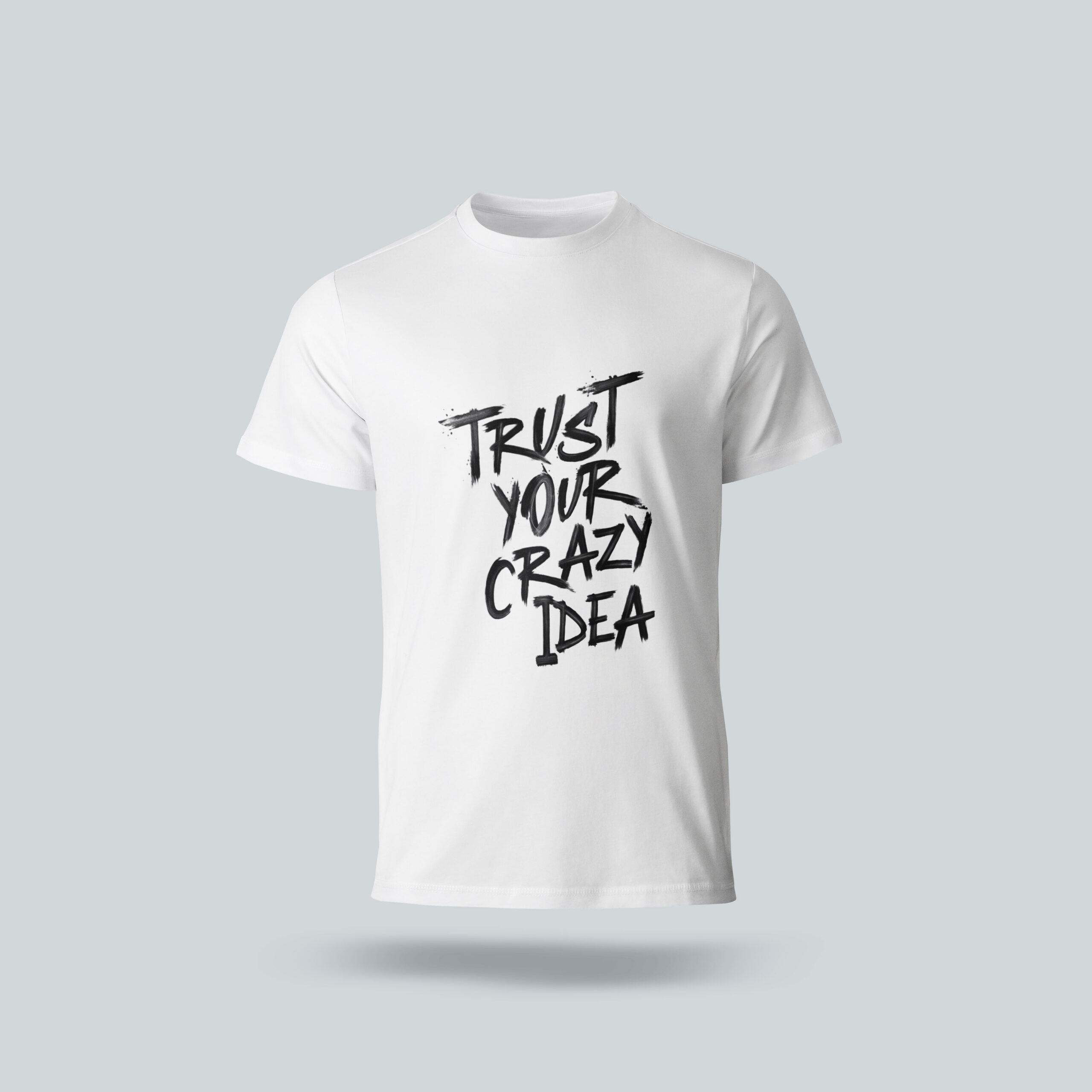 تیشرت گنگ trust your crazy idea سفید