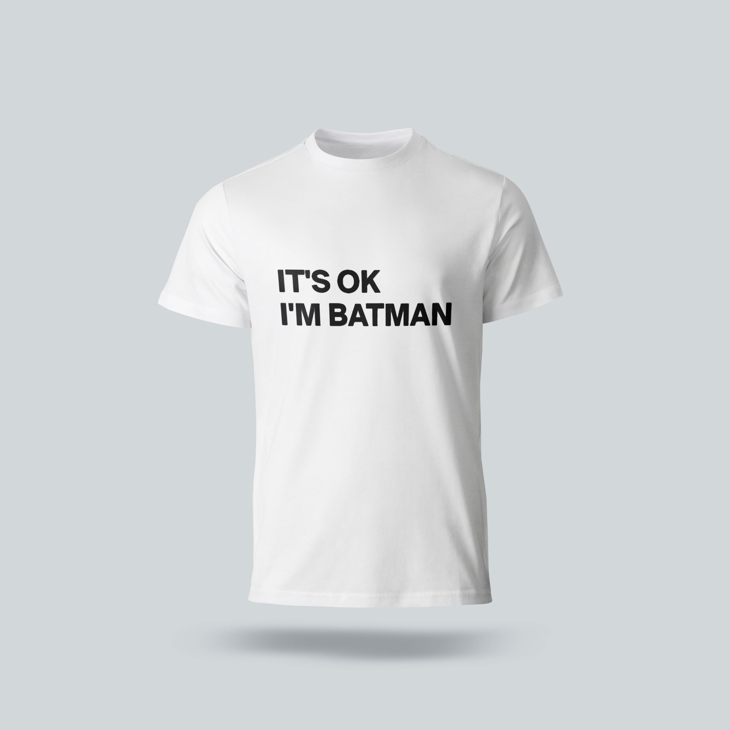 تیشرت it`s ok i`m batman سفید