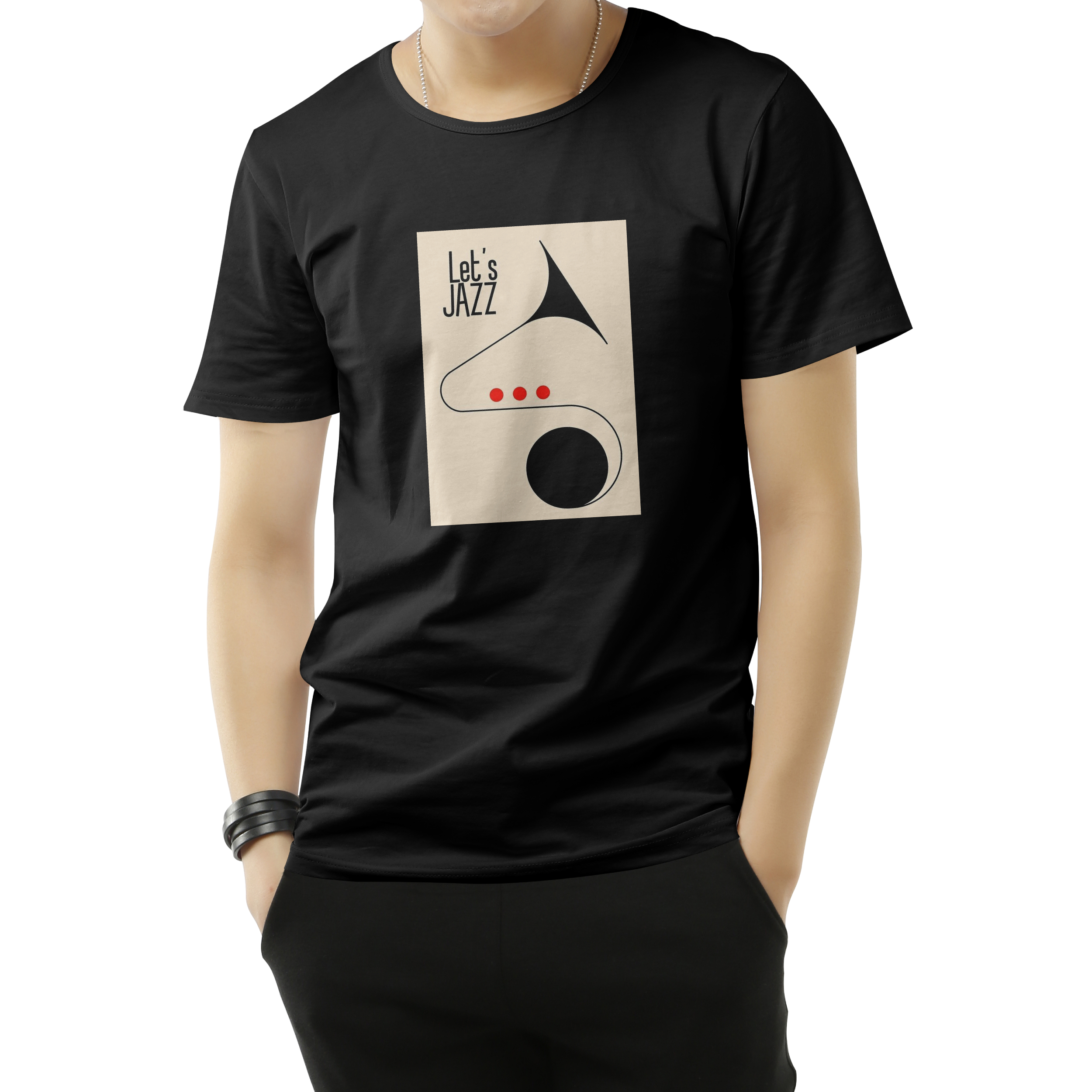 تیشرت طرح “Let`s Jazz”