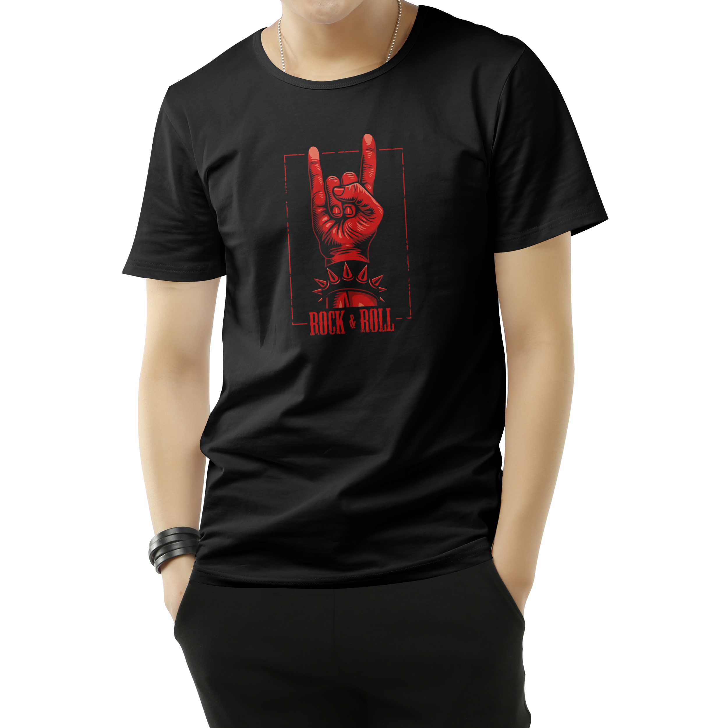 تیشرت طرح “Rock & Roll”
